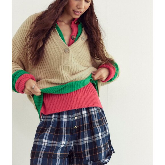 🎉LAST CHANCE🎉 FREE PEOPLE Cocoa Henley / Sugar Cookie - Picture 7 of 9